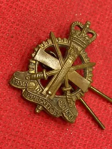 British Army - Army Apprentice School Brass Cap Badge - Picture 1 of 5