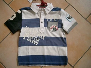 (C232) RARA -The Kid Boys Polo Shirt con parches bordados y estampado logotipo talla 98 - Imagen 1 de 4