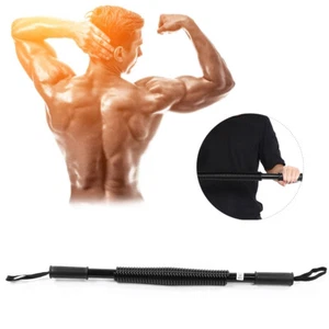 (Black 80KG)Spring Arm Strength Muscle Trainer Chest Expander Forearm Power MU - Picture 1 of 15