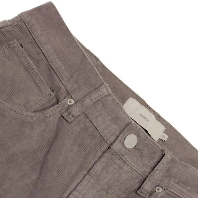 Hudson новый с Ярлыками Blake тонкий прямые джинсы размер 34 США в серый вельвет хлопковая смесь - Изображение 1 из 4