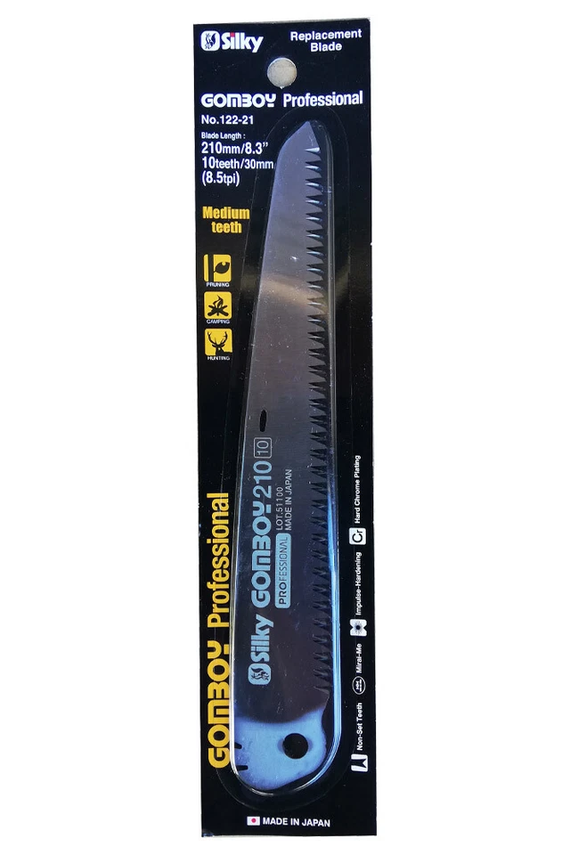 Silky Gomboy Ersatzsägeblatt 210mm passend für Silky Gomboy 210mm No. 121-21 - Bild 1 von 1