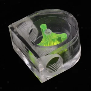 Wasserkühlung Durchflussmesser Acryl G1/4'' Durchflussmesser 2 Wege Grün - Bild 1 von 5