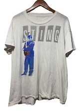 Vintage 1985 Sting World Tour T Shirt Size XL The Dream Of The Blue Turtles Rare