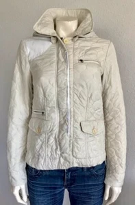 Woolrich Damen Steppjacke Gr. M creme Kapuze - Bild 1 von 4