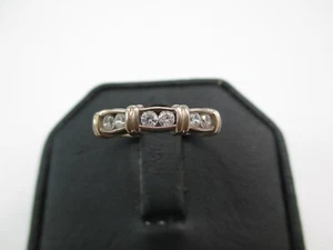 Vintage DQ CZ Sterling Silber Ring Größe 8 Zirkonia 925 160D - Bild 1 von 12