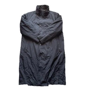 Men's BURBERRY London Long coat quilted liner w/hood size M free shipping. - Picture 1 of 10