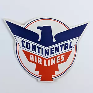Etiqueta de equipaje vintage de Continental Airlines sin usar - Imagen 1 de 5