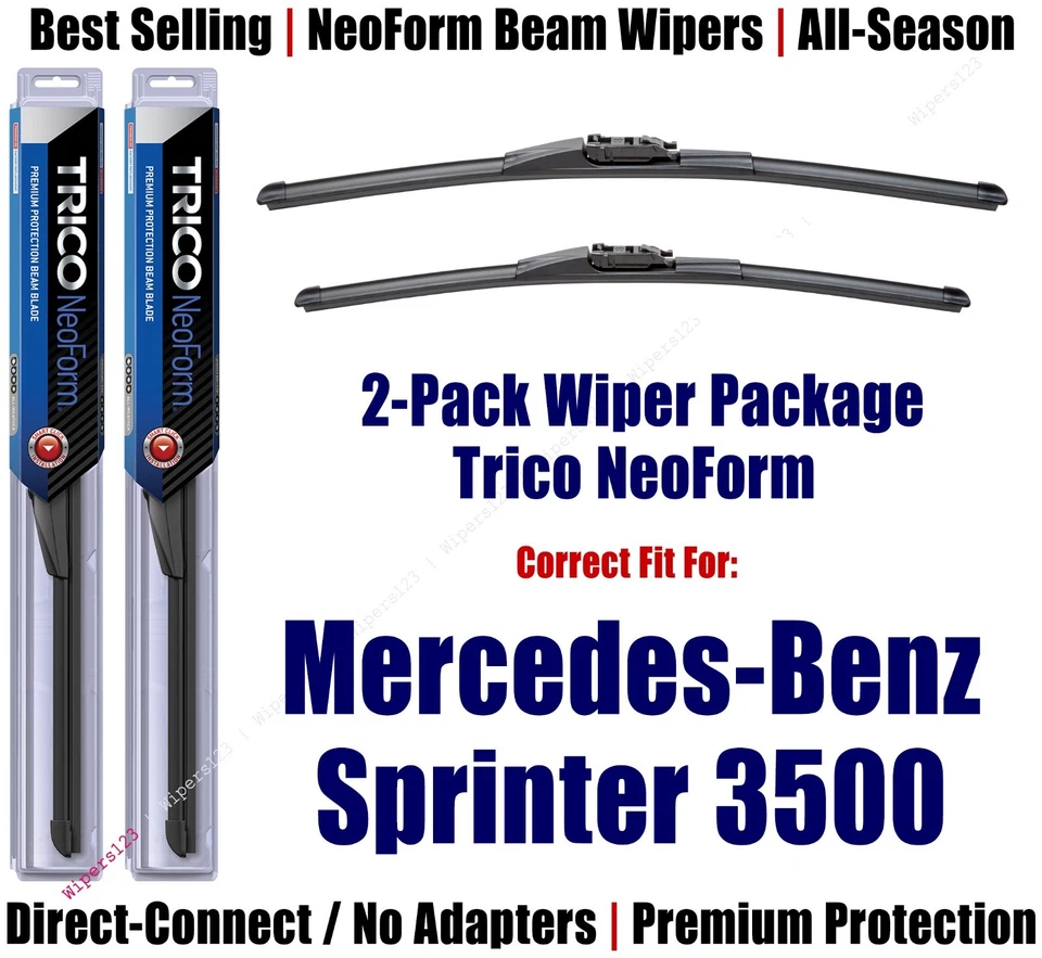 2-Pk Premium NeoForm Wipers fit 2010+ Mercedes-Benz Sprinter 3500 - 162613/2413 - Image 1 of 1