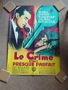 DIAL M FOR MURDER 23.5" x 31.5" French Moyenne Vintage Movie Poster Orig 1954 - Picture 1 of 5