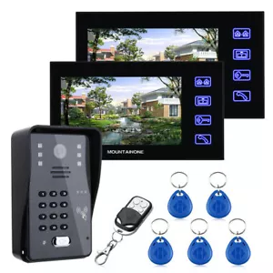 RFID Password IR-CUT 1000TV 7inch Monitor Video Door Phone Doorbell Intercom AJ - Picture 1 of 48