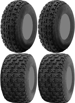 Juego de cuatro 4 neumáticos ITP Holeshot ATV 2 delanteros 21x7-10 y 2 traseros 20x11-9 Foto 1 de 2