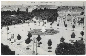 ANGERS 49 La Place Lorraine CPA animée à dos vert écrite à Mr Guibert de Paris - Picture 1 of 2