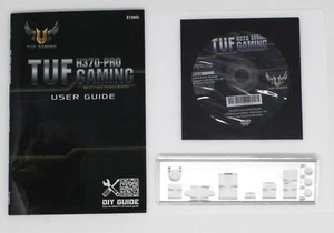 ASUS TUF H370-PRO GAMING - SET Handbuch ATX IO Shield Slotblende CD (#25841) - Afbeelding 1 van 1