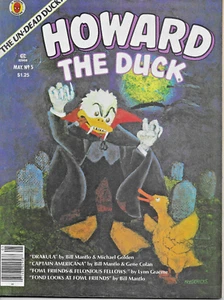 Howard the Duck #5 Marvel magazine Beverly Drakula Capt Americana Bill Mantlo VF - Picture 1 of 2
