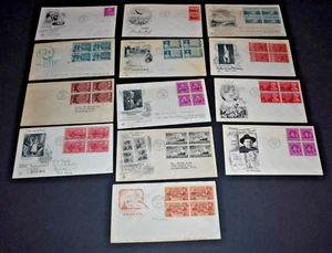 Set of 13 1948 & 1952 US Stamp FDCs - Scott Nos. 953/955/956/960-61/964/978/1004 - Picture 1 of 14