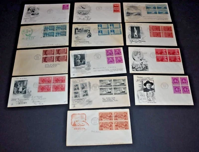 Set of 13 1948 & 1952 US Stamp FDCs - Scott Nos. 953/955/956/960-61/964/978/1004 - Image 1 of 4