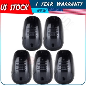 5x Smoke Cab Marker Lights Lens + Base + White LED For 99-16 Dodge Ram 2500 3500 - Picture 1 of 5