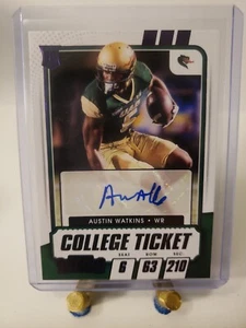 2021 Contenders Draft Picks College Game Ticket Purple Austin Watkins Jr Auto - Picture 1 of 2