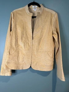 Cottagecore VTG Floral Blazer L Lightweight Jacket Fairycore Boho Aesthetic Y2K - Picture 1 of 9