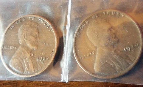 Semi Key 1923 S 1926 S Lincoln Wheat Cent 2 Great Coins Cover