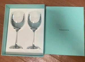 Tiffany & Co. Wine Glass Pair set Cadenz with Box (Pre-owned, but Unused) - Picture 1 of 4