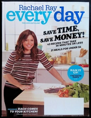 RACHAEL RAY EVERY DAY ~ APRIL 2017 ~ VF/NM MEREDITH MAGAZINE ~ SAVE TIME, MONEY - Image 1 of 4
