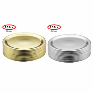 20Pc Split-Type Lids Sealing Storage Solid Caps for Regular/Wide Mouth Mason Jar