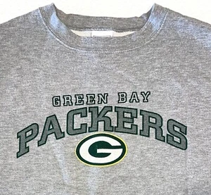 Green Bay Packers Vintage Größe L grau Fußball Fan Pullover leicht gebraucht - Bild 1 von 10