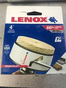 LENOX 3006464L SPEED SLOT 4" BI-METAL HOLE SAW w/T3 TECHNOLOGY NEW - Picture 1 of 2