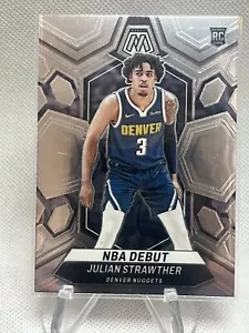 2023-24 Panini Mosaic Rookie Julian Strawther NBA Debut #256 Nuggets - Picture 1 of 2