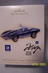 HALLMARK KEEPSAKE ORNAMENT 1961 CHEVROLET CORVETTE MAKO SHARK I 2007 - Picture 1 of 2