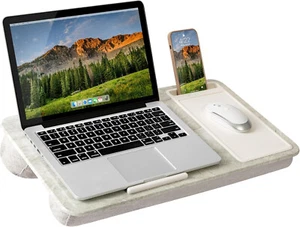 Home Office Lap Desk with Device Ledge, Mouse Pad, and Phone Holder - Picture 1 of 6