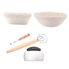 Bread Proofing Basket Set Of 2 With  Kit-Round And Ovel Bread Baking5716