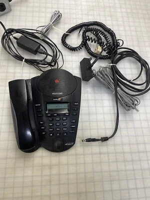 POLYCOM SoundPoint Pro SE-225 Conference Speakerphone 2201-06325-001 2 Line - Image 1 of 4