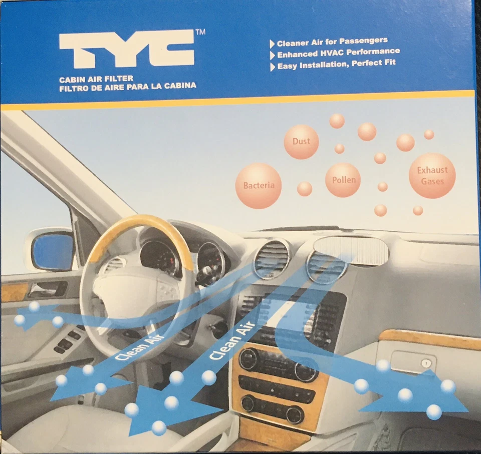 Filtro de aire de cabina-xDrive28i, deportivo utilitario TYC 800215P2 apto para BMW X3 2011-2016. Nuevo Foto 1 de 3