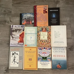 Buddhism 7 Book Lot Buddha Zen Meditation DT Suzuki Alan Watts Shunryu - Picture 1 of 5