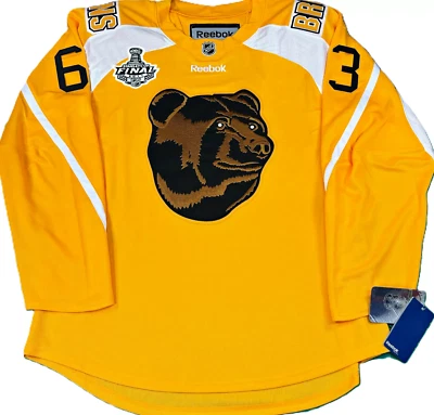 NUEVO CON ETIQUETAS-LG CAMISETA DE PRÁCTICA BRAD MARCHAND BOSTON BRUINS POO BEAR 2011 COPA STANLEY RBK Foto 1 de 4