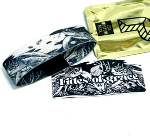 ZOX **TIDES OF GRACE* Silver Strap Small Mys Wristband w/Card UNDERSEA - Picture 1 of 3