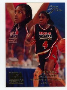 1994 Flair TERESA EDWARDS Rare ROOKIE CARD RC USA BASKETBALL #114 HOF GOLD MEDAL