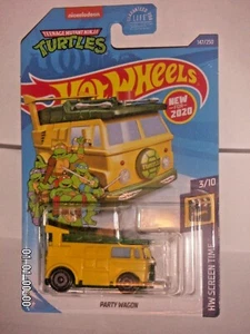 Hot Wheels 2020 TMNT Turtles Party Wagon HW Screen Time New for 2020 - Picture 1 of 4