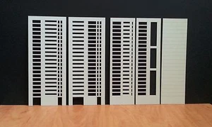 FACHADAS DE EDIFICIOS DE GRAN ALTURA, escala HO1/87, kit de modelo arquitectónico, torre de habitación - Imagen 1 de 7
