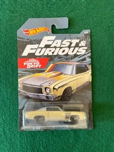 HOT WHEELS '70 MONTE CARLO FAST & FURIOUS TOKYO DRIFT MINT ON LONG CARD 114 - Picture 1 of 5