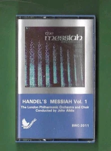Handel's Messiah Vol 1 Cassette 1979 Sparrow Records - Picture 1 of 3