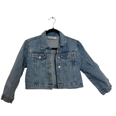 vintage Newport News Jeanology Collection Denim Jacket Size 6 - Изображение 1 из 4