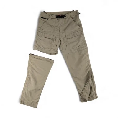 Pantalones The North Face Para Hombres M Caqui Convertibles Cremallera Carga Exterior Senderismo Nylon Foto 1 de 4