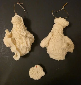 Ornamenti natalizi Mark Klaus 2003 con amore nel cuore con spilla Babbo Natale nuovo con scatola - Foto 1 di 12