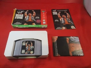 WWF Warzone (Nintendo 64 N64) COMPLETO con caja manual póster del juego ¡FUNCIONA! War Zone - Imagen 1 de 18
