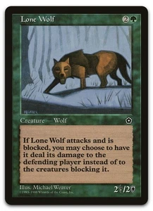 Lone Wolf (NM) Portal Second Age P02 Magic MTG - Picture 1 of 2
