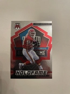 Tony Gonzalez 2022 Panini Mosaic Football Holofame HF-13 - Image 1 of 2