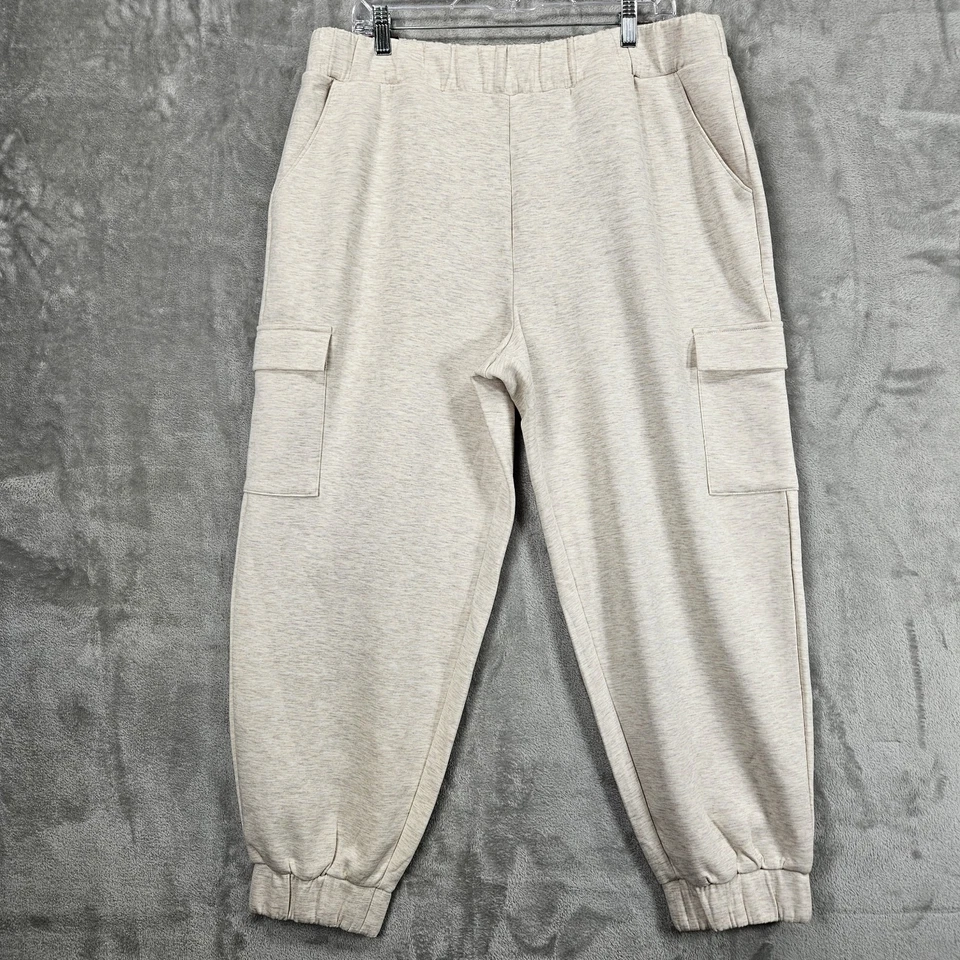 Express Women's Cargo Jogger Size XL Cream